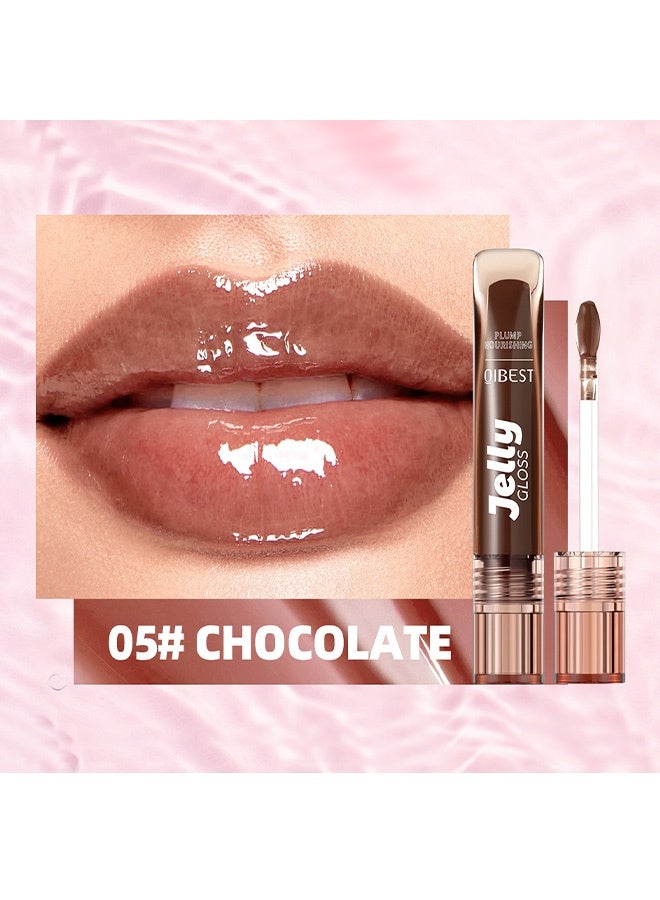 QiBest Colored lip oil 3g Hydrating and moisturizing light and shiny nourishing liquid lip balm lip gloss moisturizing lip cream 05# - Image 2